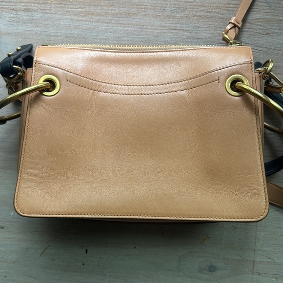 Chloe  Calfskin Suede Small Roy Bag Bleached Brown - Picture 11 of 13